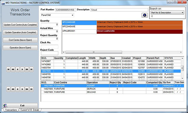 Works Order Transactions